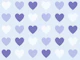 Pastel Blue Heart Grid