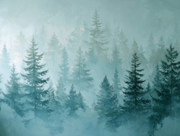 Mystic Forest Teal View
