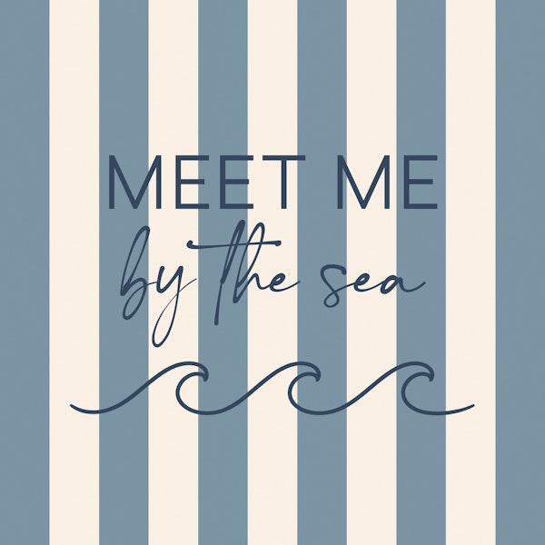 Seaside Quote With Waves