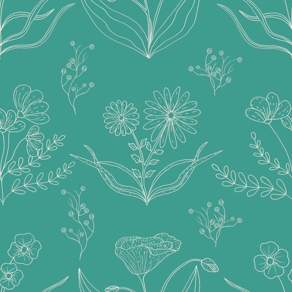 Aqua Sketch Garden