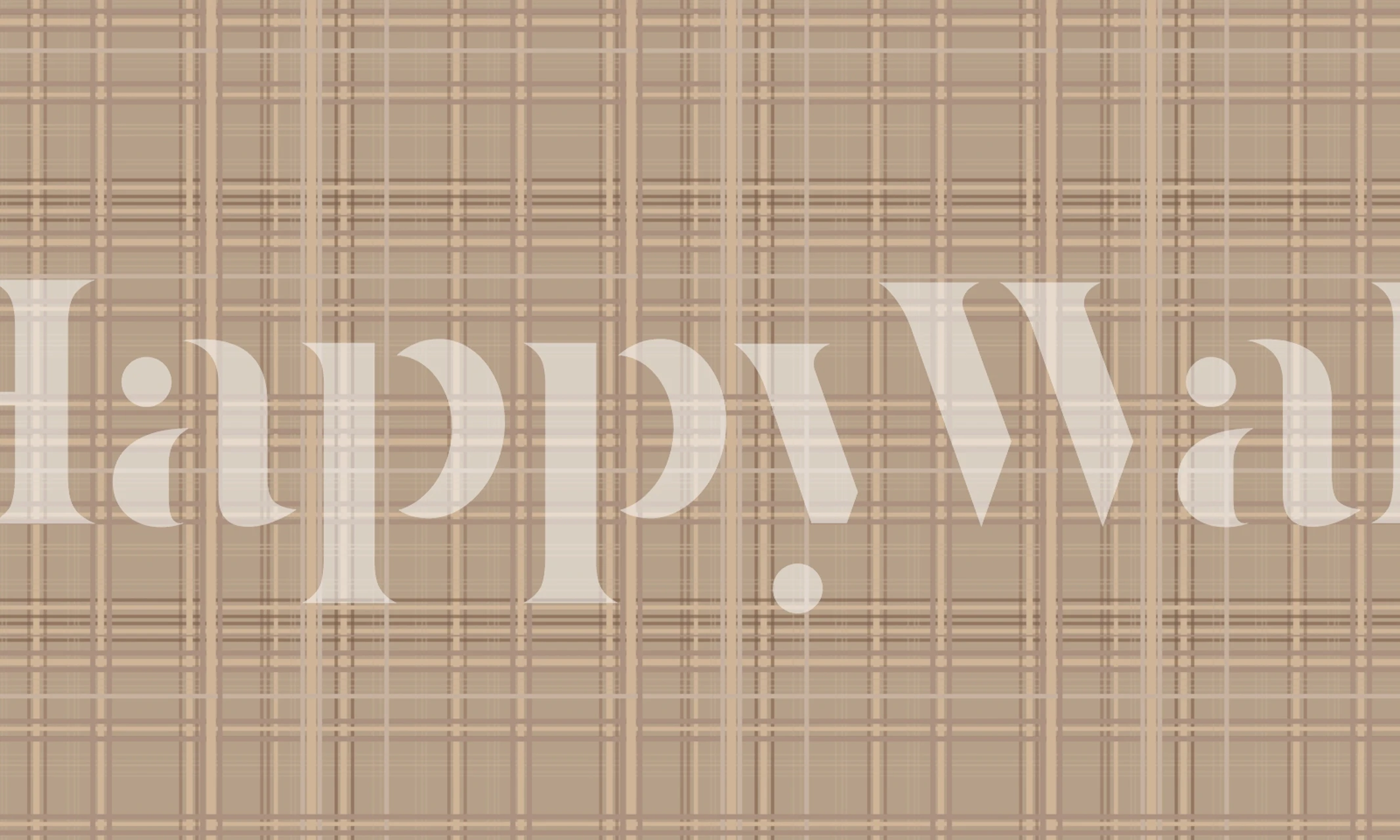 Beige western striped wallpaper in a room