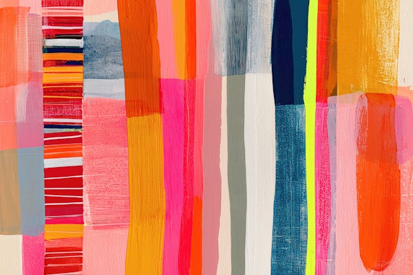 Colorful Painted Stripes