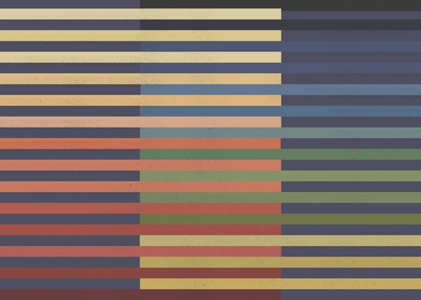 Retro Horizontal Stripes Modern