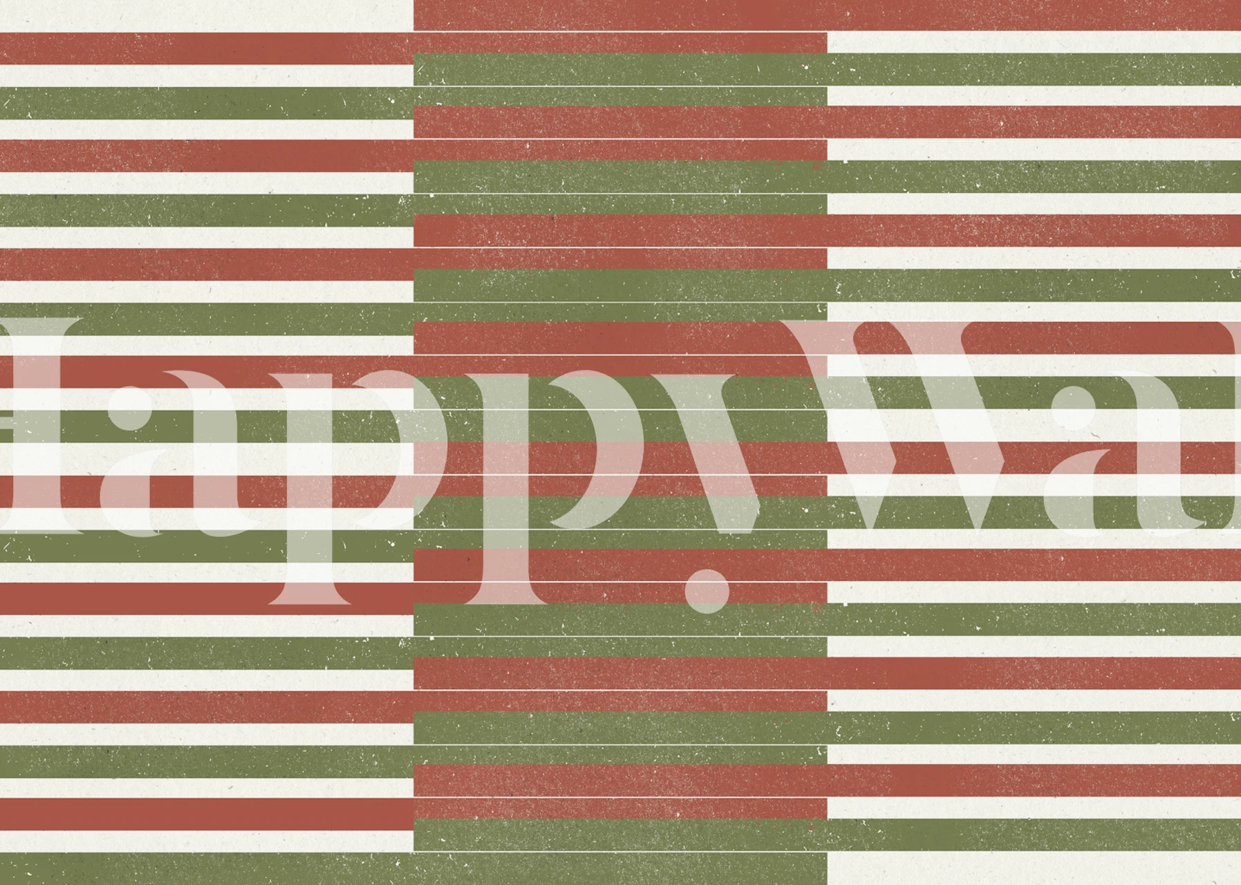 Mid Century Horizontal Stripes tapete