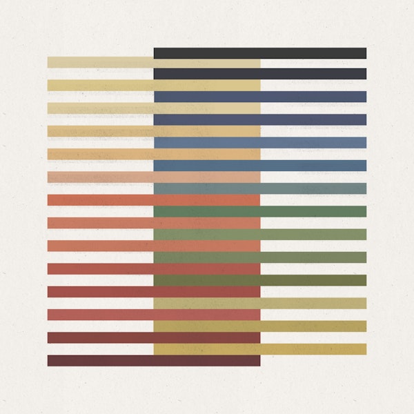 Vintage Tones Stripe Grid
