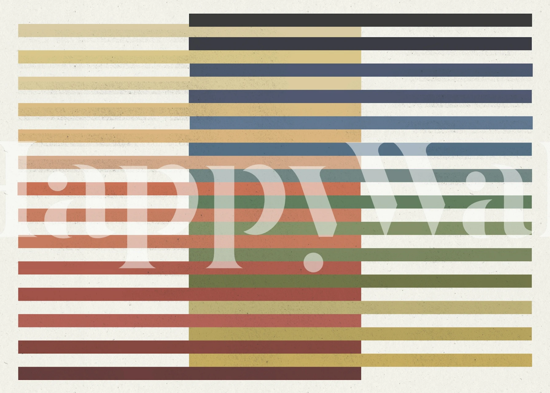 Earth Tone Stripe Geometry tapet