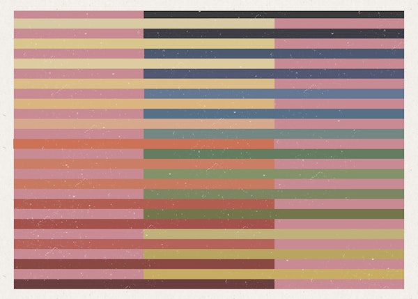 Earthy Modern Stripe Grid