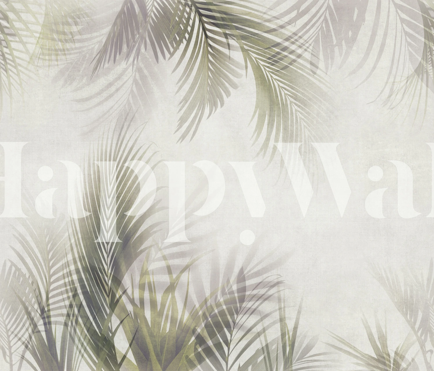 Boracay warm tropical palm leaves continuous tapet