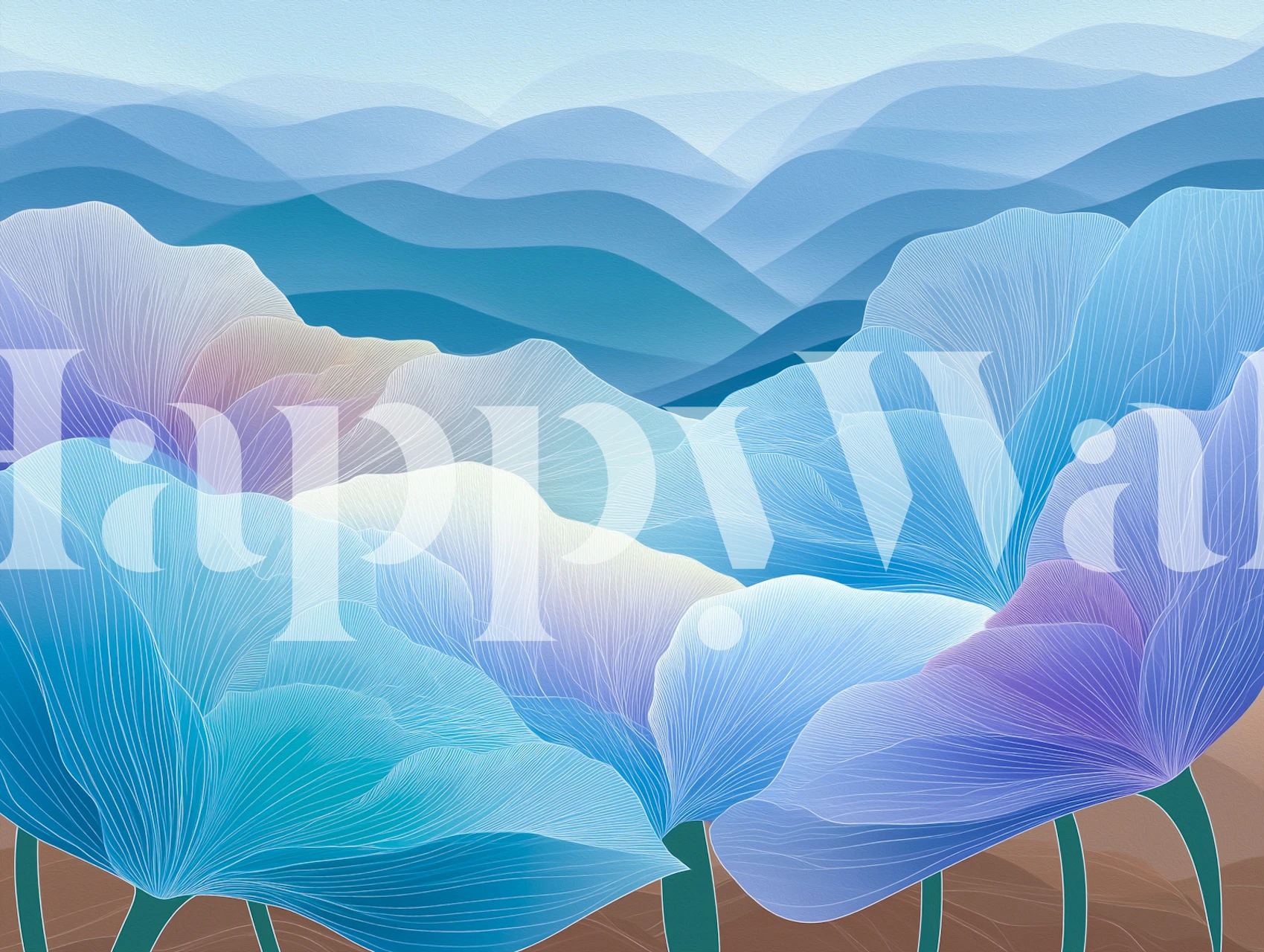 Misty Mountain Bloomscape papiers peint