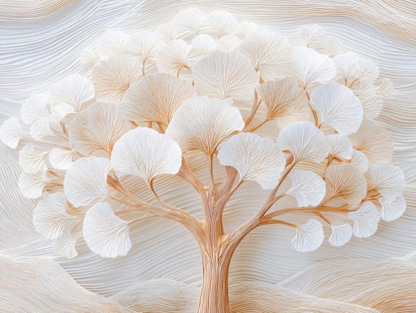 Elegant Ginkgo Tree Wall Art
