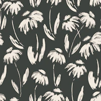 Cottagecore Western Wildflowers Black tapeta