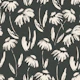Hand Painted Wildflowers Black
