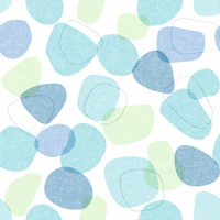 seaglass blue and green tapeet