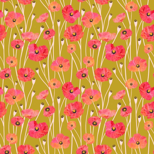 Retro Poppy Bloom