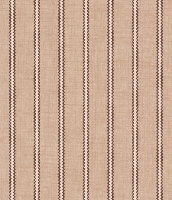 Zigzag Stripe in Earthy Brown & Beige