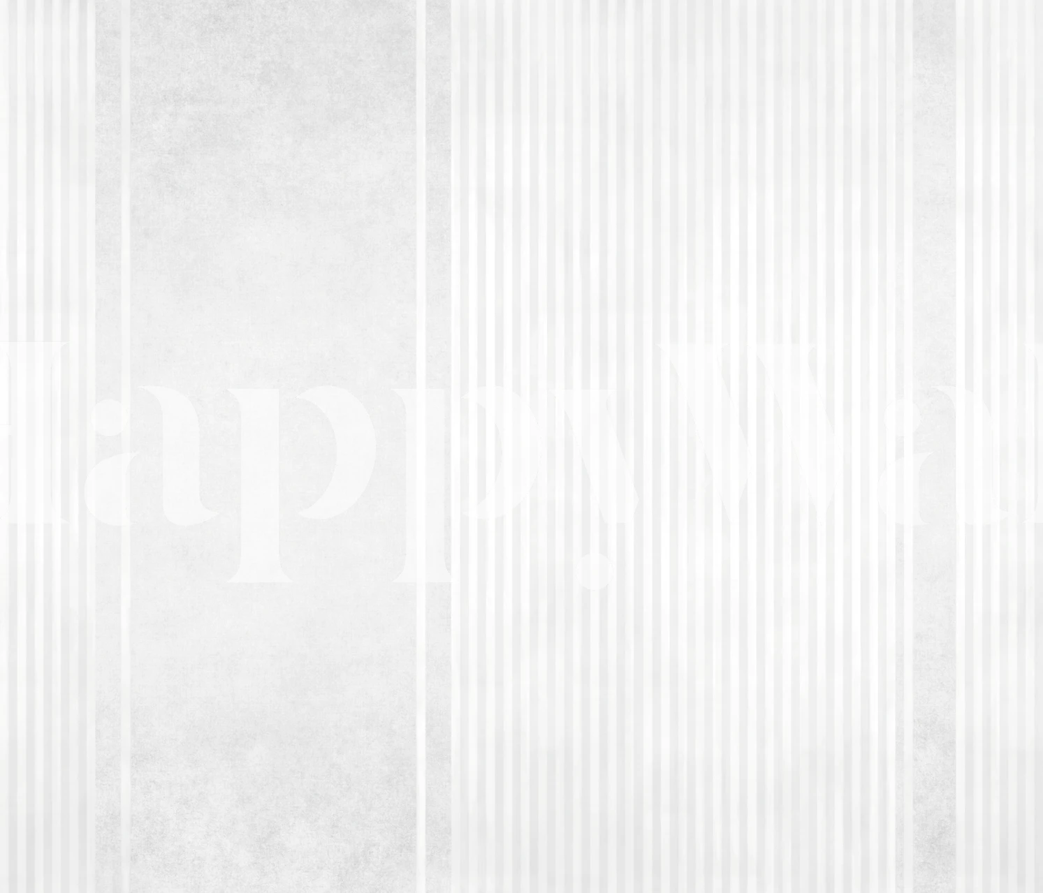 Grey watercolor stripe wallpaper in a room