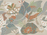 Island Bloomscape in Seige Beige tapete