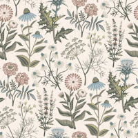 Whispering Herbarium on beige tapete