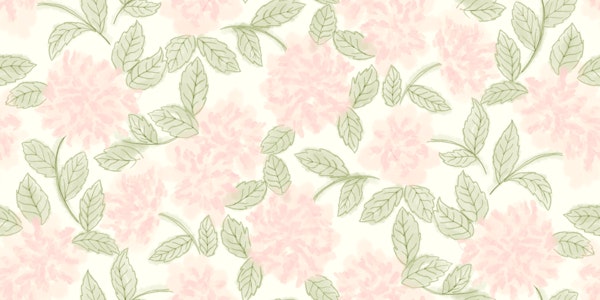 Romantic Blush Flower Meadow
