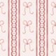 Autumnal Pearl Bows Lace Stripes Rose