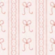 Autumnal Pearl Bows Lace Stripes Pale