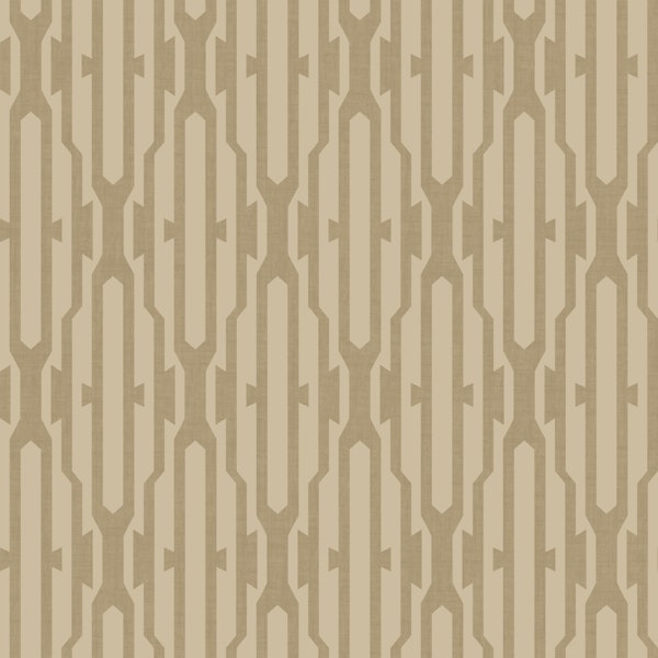 Neutral Geometric Trellis – Tonal Beige