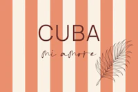 Cuba Travel Quote Coral Stripes wallpaper
