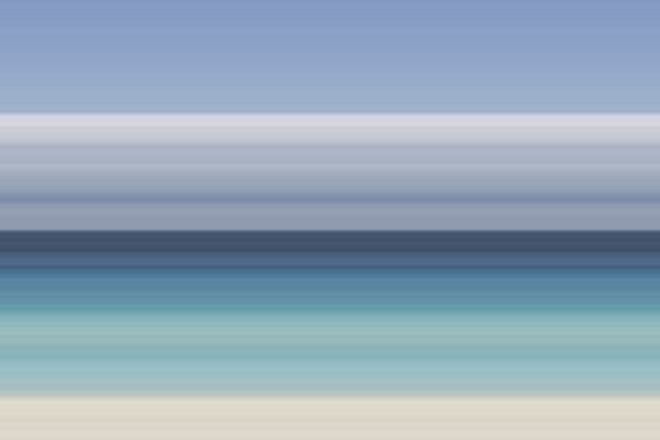 Calm Ocean Horizon Stripes