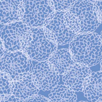Organic structure blue tapet