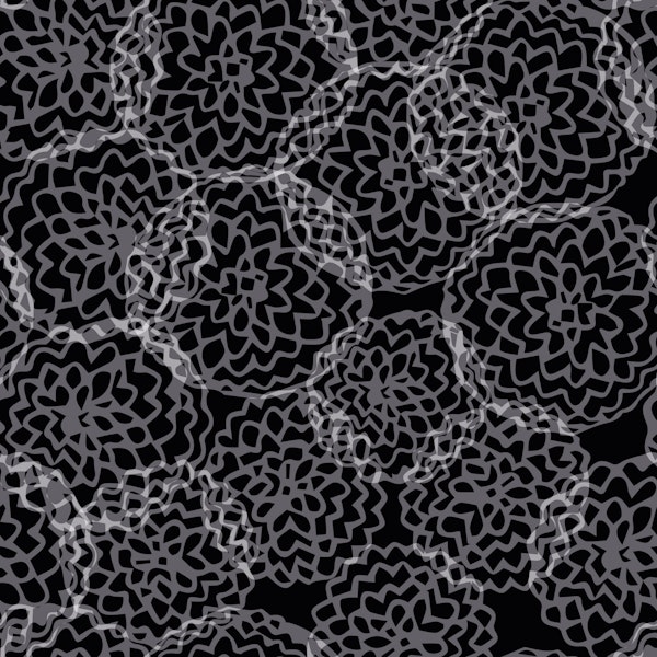 Organic structure black and white