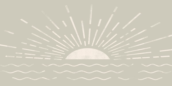 Minimal Sunrise Over Waves