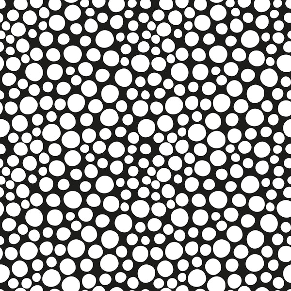 January dots black and white