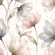 Blush Gray Watercolor Blooms