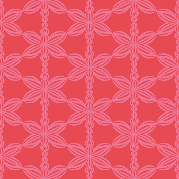 Butterfly on a string red repeat