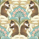 Ragdoll Cat Toilet Paper Art Nouveau Marigold