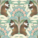 Ragdoll Cat ToiletPaper ArtNouveau Misty Jade