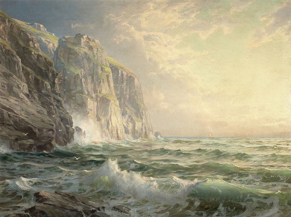 Stunning Sea Cliffs in Golden Light