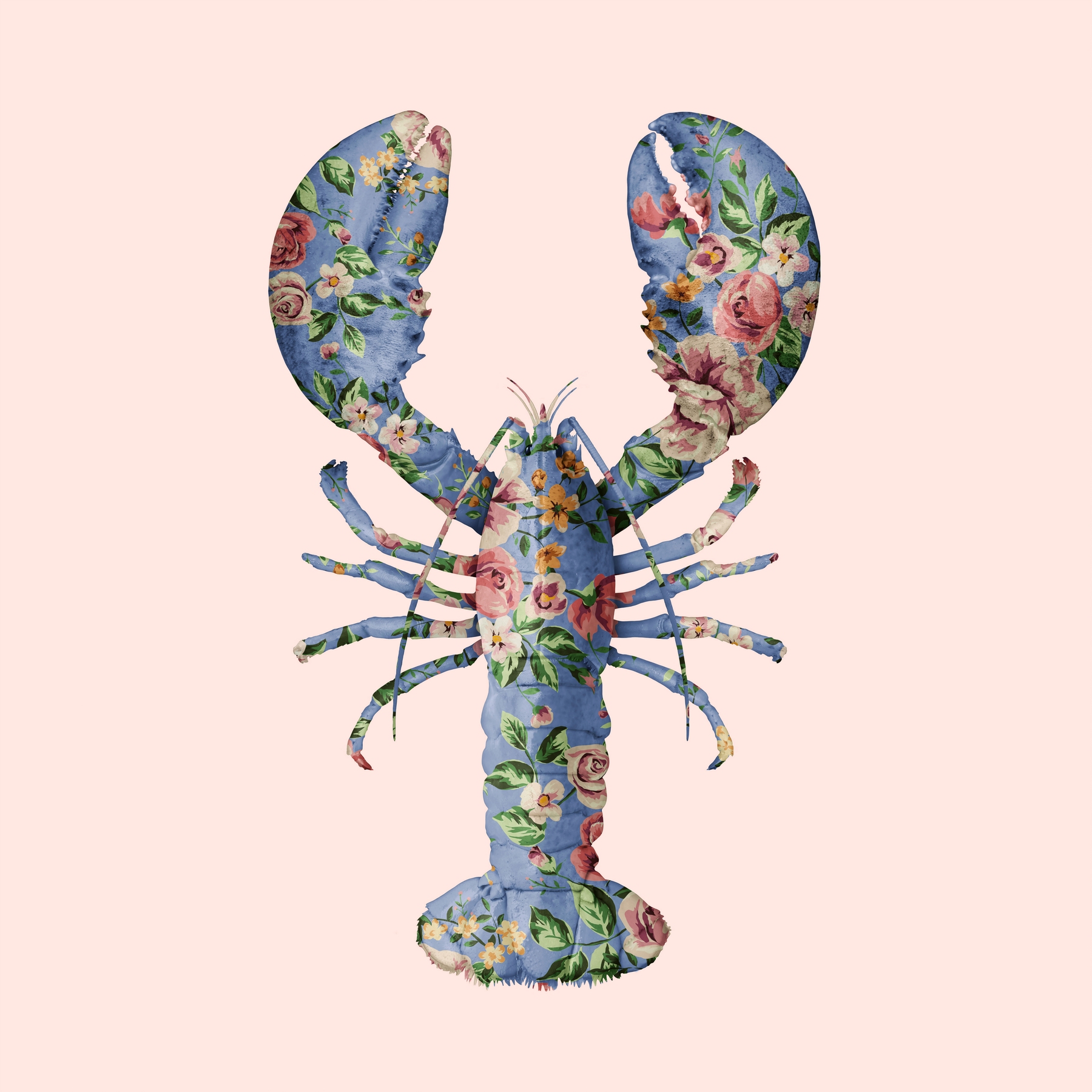 Seamless Pattern With Lobsters On A Blue Background Stylized Lobster  Wallpaper Print Wrapping Paper Modern Textile Design Banner Poster  Promotional Material Vector Illustration Royalty Free SVG Cliparts  Vectors And Stock Illustration Image