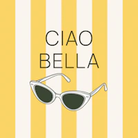 Italian Greeting Ciao Bella Quote behang