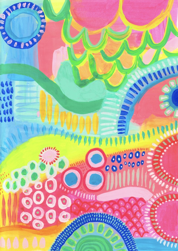 Colorful Boho Brushstrokes