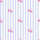 Soft Cherries Stripes Mural