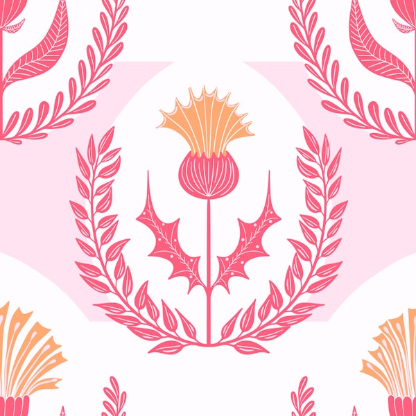 Thistle and Laurel Pastel
