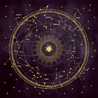 Eggplant Astro Wheel papel pintado