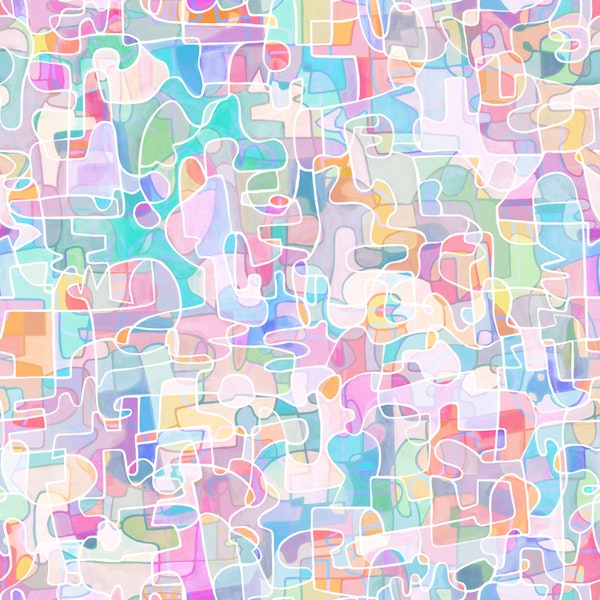 Pastel Rainbow Abstract