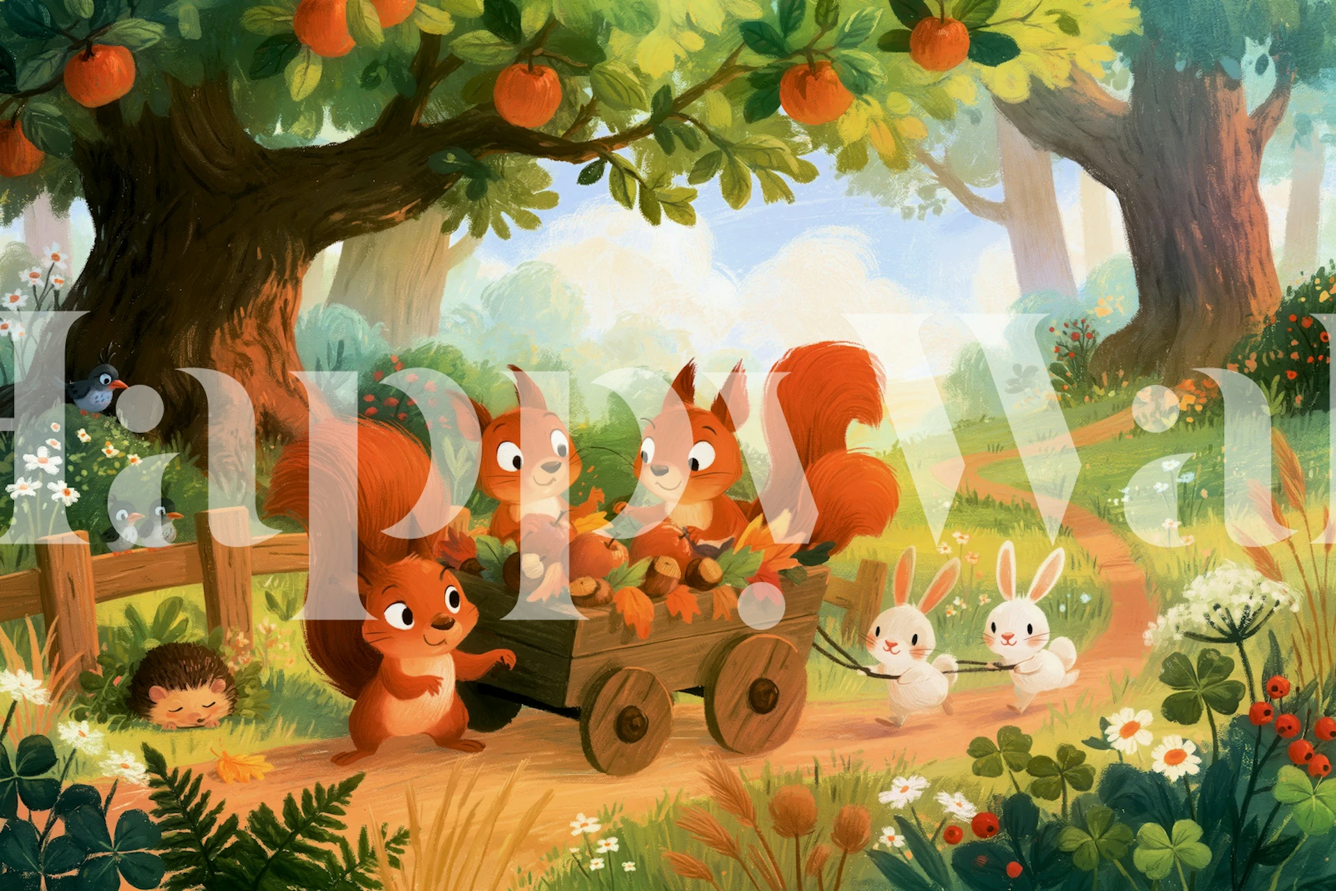 Enchanted Forest Animals papiers peint