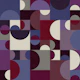 70's Modern Geometry No1 Purple Palette WP