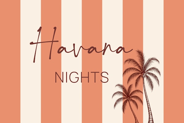 Cuban Havana Nights Typography