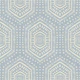 Boho Painted - Mudcloth Hexagons French Blue