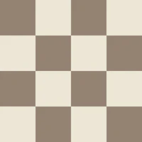 Taupe and Cream Checkerboard - Large tapete