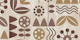 Mid Century Botanical Shapes Earthy